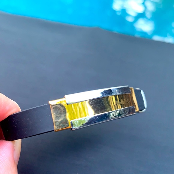 New Stainless Steel /Rubber bracelet - Picture 1 of 6